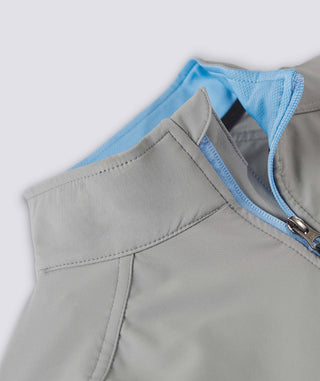 Riggs Water Resistant Quarter-Zip Pullover - Collar - Storm - Turtleson