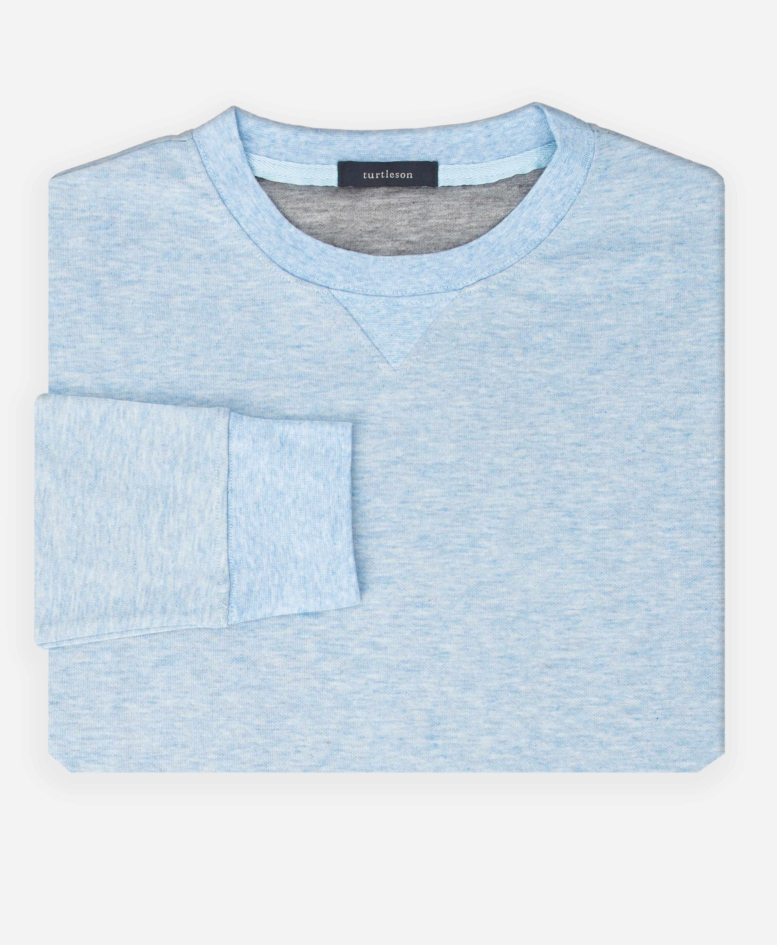 Wallace Crewneck Men's Sweater - Luxe Blue - Turtleson