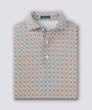 Stogie Performance Polo - White/Coconut Turtleson