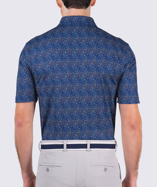Max Performance Polo - back - Navy/Apricot Turtleson