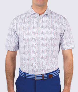 Max Performance Polo - front - White/Navy Turtleson