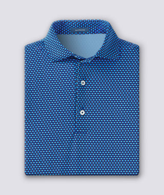 Daniels Men's Performance Polo - Navy/Clementine Turtleson