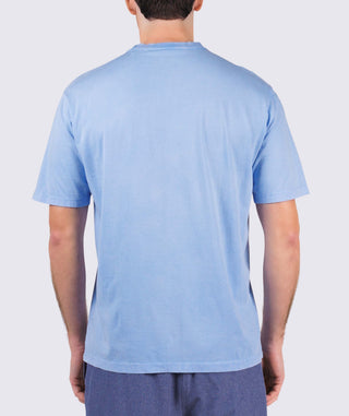 Relaxed Turtle Pocket Tee -back -Luxe Blue - Turtleson