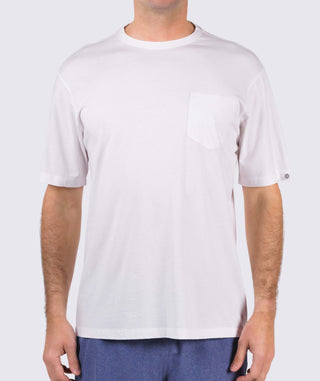 Relaxed Turtle Pocket Tee - front - White - Turtleson