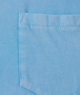 Relaxed Turtle Pocket Tee - Pocket - Luxe Blue - Turtleson