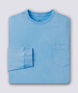 Relaxed Turtle Pocket Tee-Long-Sleeve - Luxe Blue- Turtleson