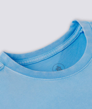 Relaxed Turtle Pocket Tee-Long-Sleeve - Collar - Luxe Blue- Turtleson
