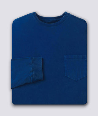 Relaxed Turtle Pocket Tee-Long-Sleeve - Navy - Turtleson