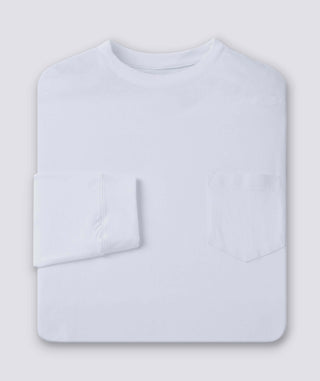 Relaxed Turtle Pocket Tee-Long-Sleeve - Pocket - White - Turtleson