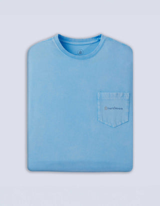 All About The Turtle Graphic Pocket Tee - Luxe Blue - Turtleson