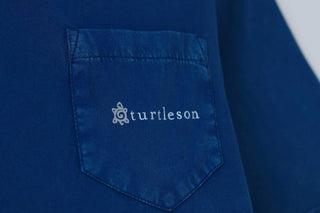 All About The Turtle Graphic Pocket Tee - Pocket - Navy - Turtleson