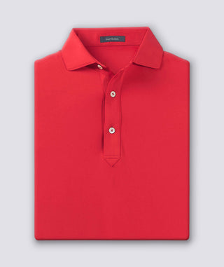 Palmer Solid Performance Polo - Red - Turtleson