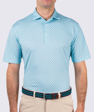 Newman Performance Polo - front - Wave/Splash - Turtleson