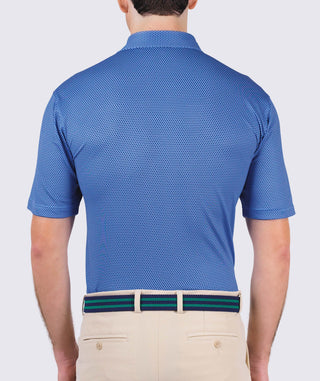 Helios Performance Polo - back Luxe Blue/Navy - Turtleson