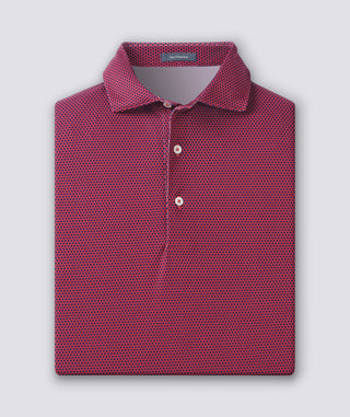 Helios Performance Polo - Vintage Red/Navy - Turtleson