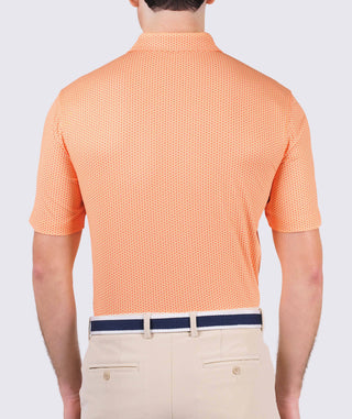 Hex Performance Polo - back - Apricot/Butter - Turtleson