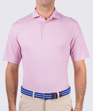 Hex Performance Polo - front - Retro Pink/Wave - Turtleson