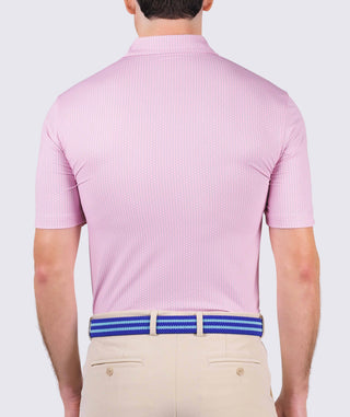Hex Performance Polo - back -Retro Pink/Wave - Turtleson