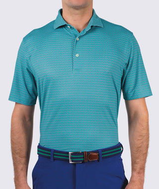 Ripster Performance Polo - front - Turtle/Quartz - Turtleson