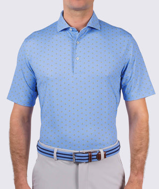 Benson Performance Polo - men - front Luxe Blue - Turtleson