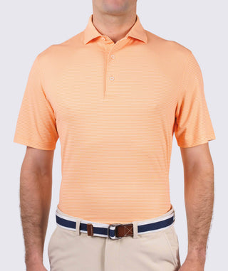 Lennon Performance Polo - front - apricot - Turtleson