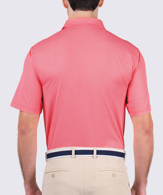 Lennon Performance Polo - back - vintage red - Turtleson