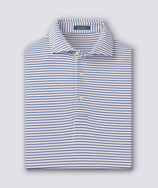 Dylan Stripe Performance Polo - Navy - Turtleson