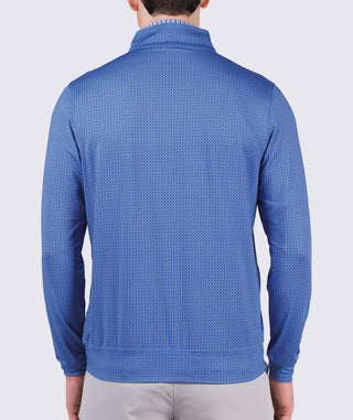 Grover Quarter-Zip Pullover -back Luxe Blue/Navy - Turtleson