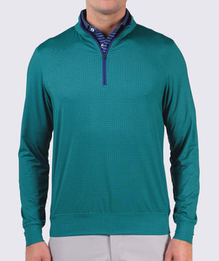Grover Quarter-Zip Pullover -front Turtle/Navy - Turtleson