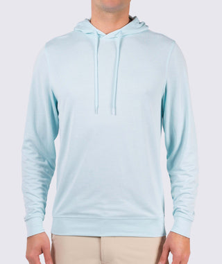 Lester Oxford Performance Hoodie -mens - front - wave - Turtleson