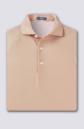 Xander Performance Polo - men - Apricot/Luxe Blue - Turtleson