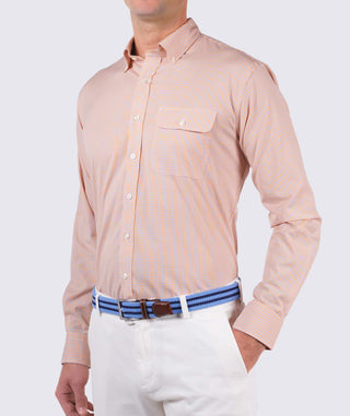 Charles Sport Shirt - side - Apricot/Luxe Blue - Turtleson