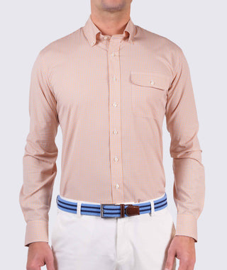 Charles Sport Shirt - front - Apricot/Luxe Blue - Turtleson
