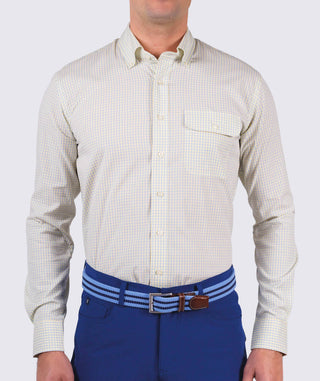 Charles Sport Shirt - Sleeve - front - Butter/Luxe Blue - Turtleson