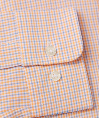 Charles Sport Shirt - Apricot/Luxe Blue - Sleeve - Turtleson