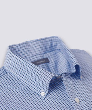 Charles Sport Shirt - Collar - Navy/Luxe Blue - Turtleson