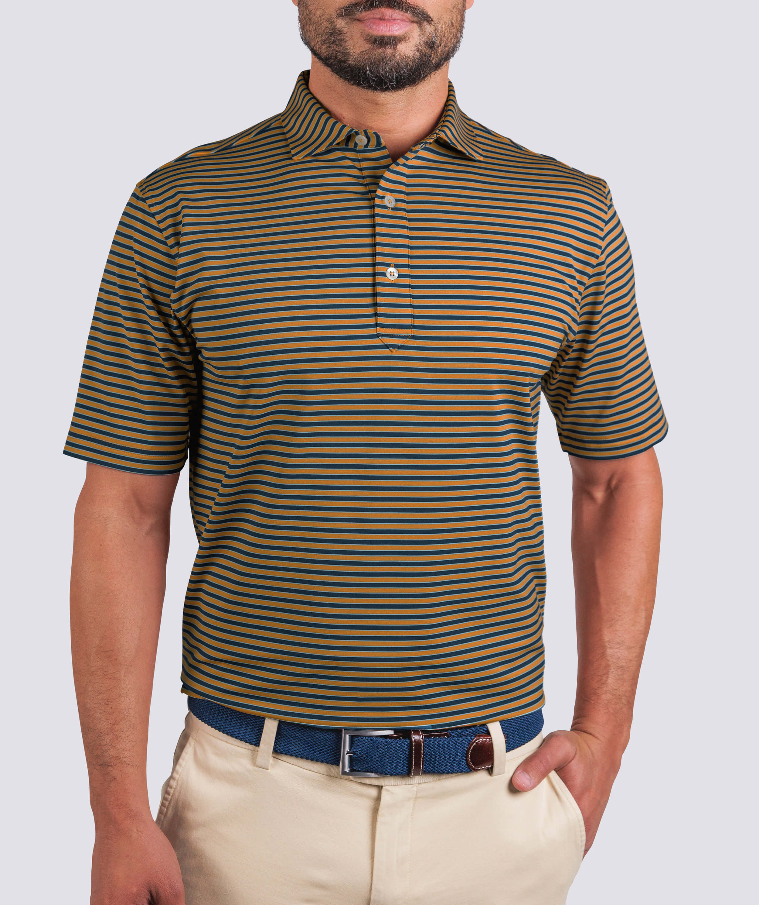 Waverly Stripe Performance Polo