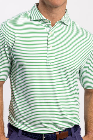 Mathew Stripe Performance Polo