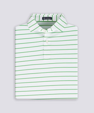 Pete Stripe Two Button Performance Polo