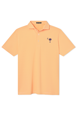 Collier Stripe Polo - Clemson University - Palmetto