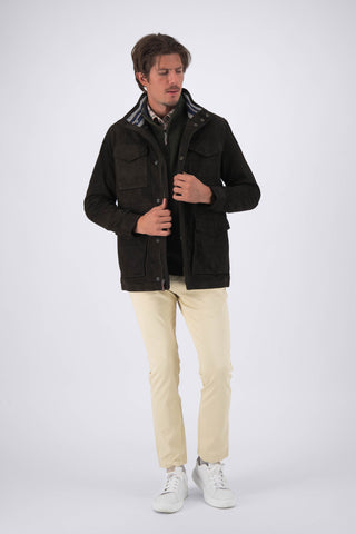 Antwerp Suede Field Coat