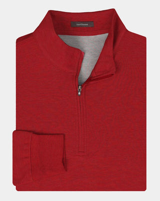 Wallace Quarter-Zip Men's Pullover - Red - Turtleson