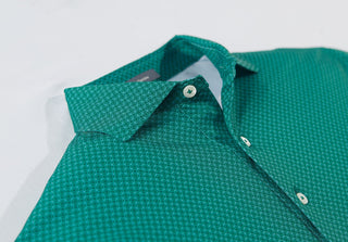 Mason Men's Performance Polo - Collar - Turtleson -Evergreen/Luxe Blue Mason