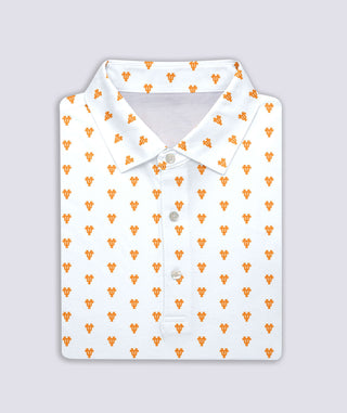 Orange UT Interlock Performance Polo - turtleson