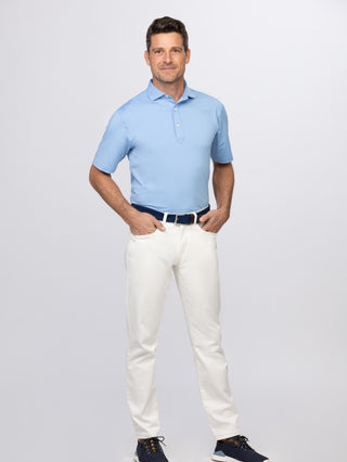 Palmer Solid Performance Polo - Full Body - Luxe Blue - Turlteson