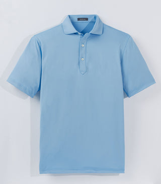 Palmer Solid Performance Polo - Luxe Blue - Turtleson