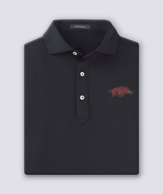 Palmer Solid Performance Polo - University of Arkansas - turtleson