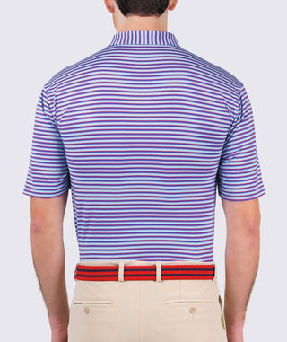 Sherman Stripe Performance Polo - turtleson