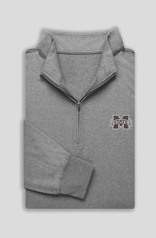 Siro Long Sleeve Quarter-Zip Pullover - Mississippi State University - turtleson