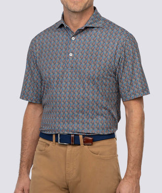 Stogie Performance Polo - Chest - Turtleson -Navy/Coconut Stogie